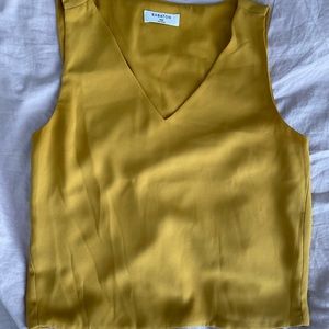 Babaton Murphy blouse - mustard yellow, xxs